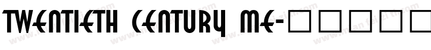 Twentieth Century Me字体转换